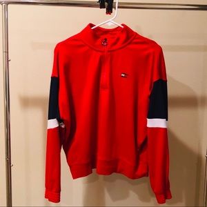 NWOT.  XL. Tommy Hilfiger classic pullover. Zipper neck. American sportswear.